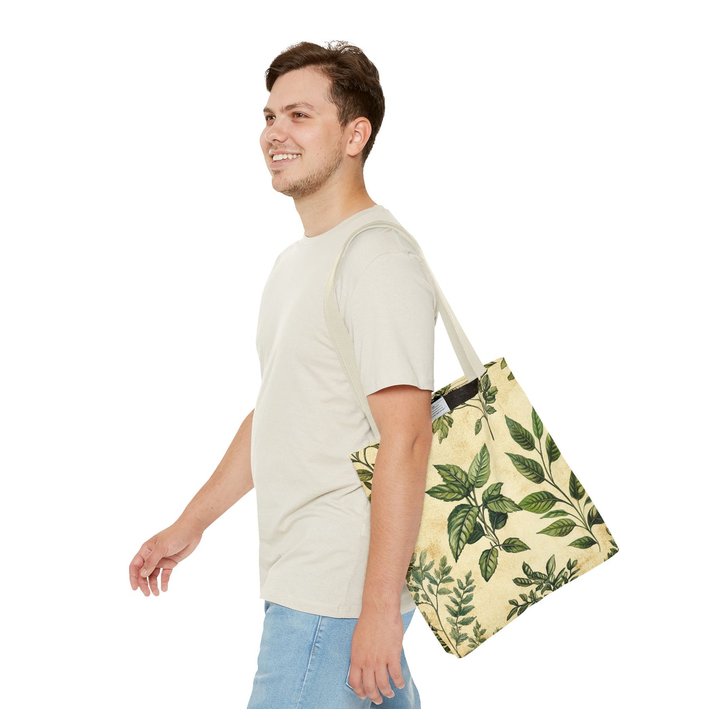 Vintage Floral Tote Bag — Botanical Garden Print AOP