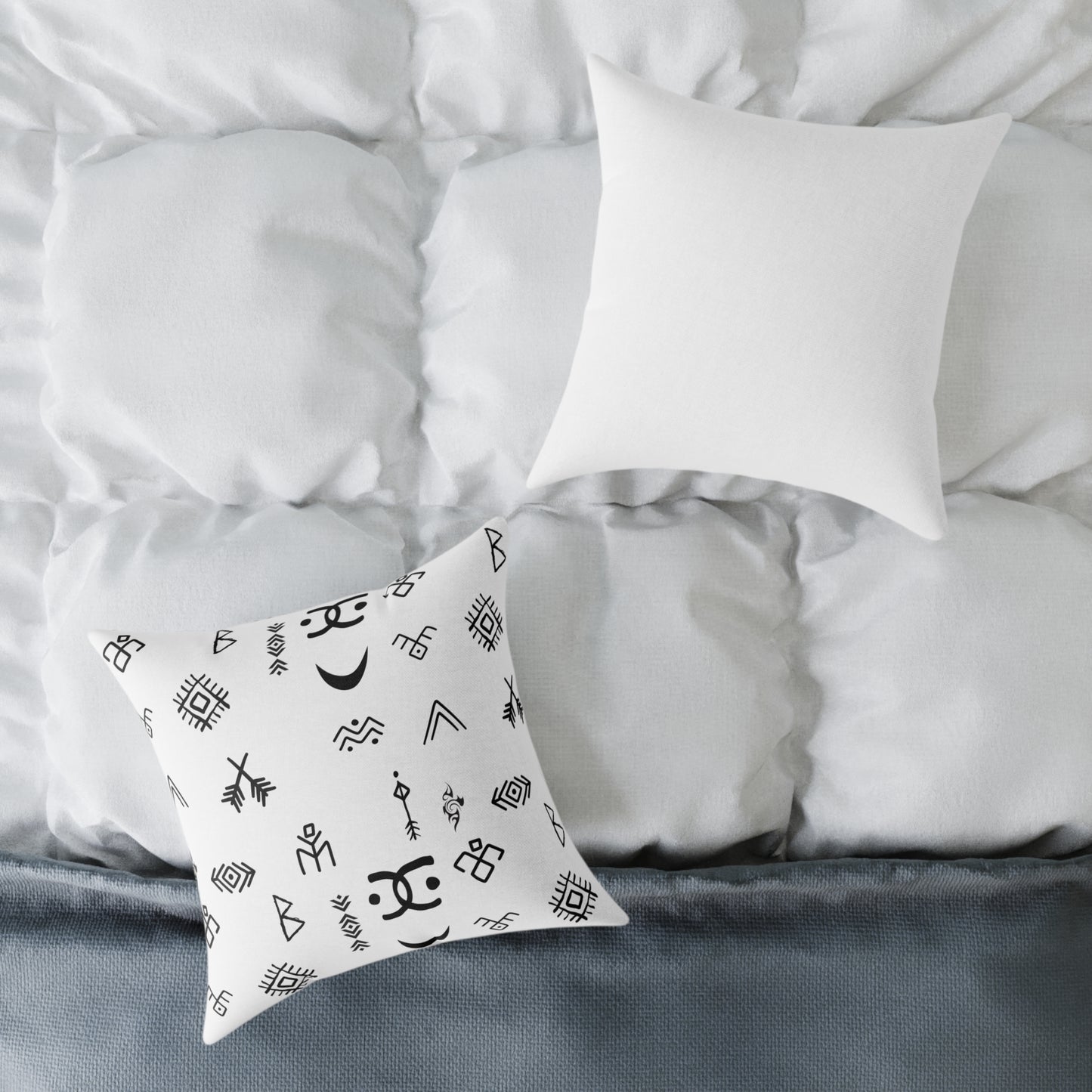 Stylish Geometric Print Pillow, Modern Home Decor.
