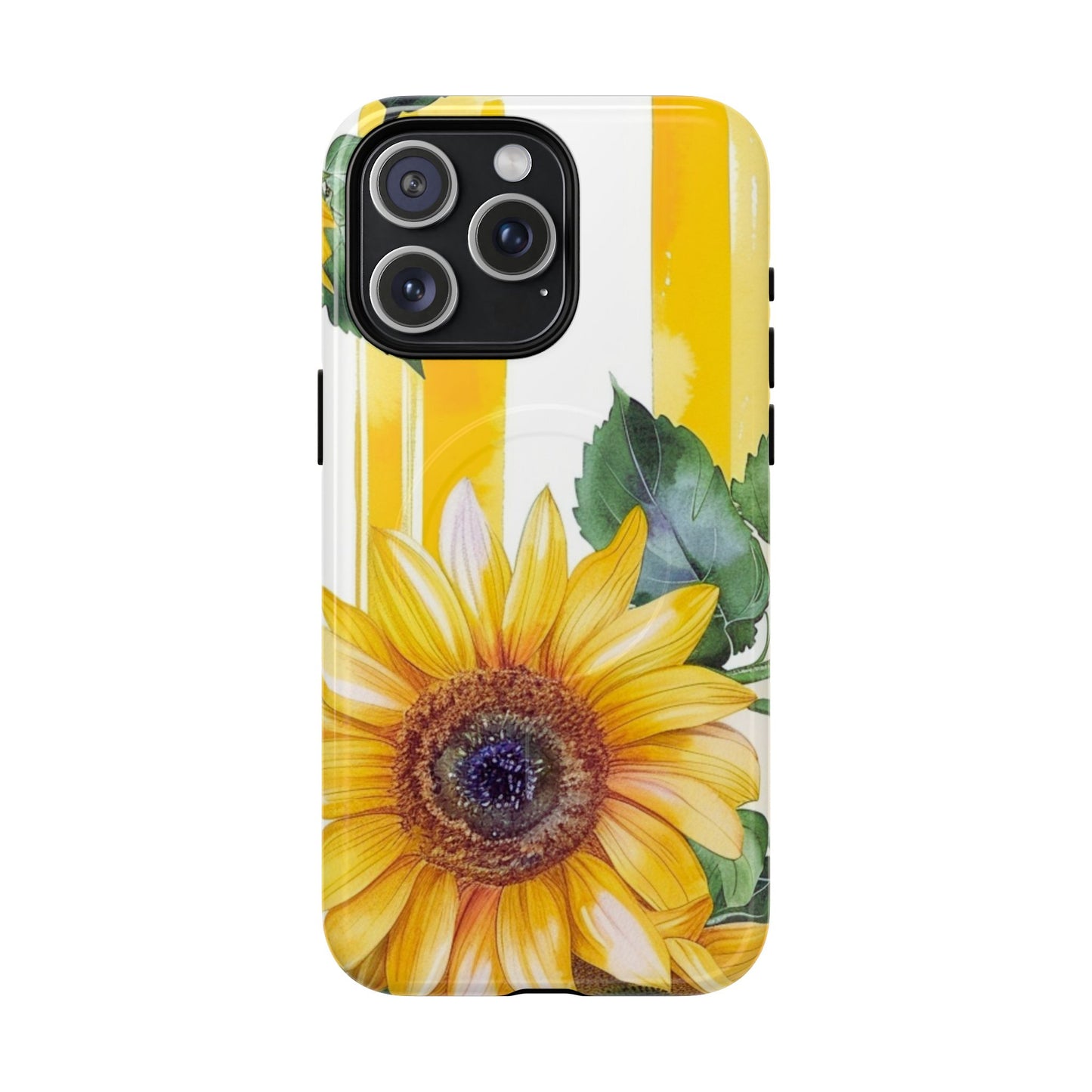 Sunflower Tough Magnetic Phone Case — Bright Floral Protective Cover