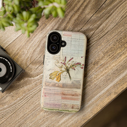 Vintage Botanical Tough Case — Floral Collage Phone Cover