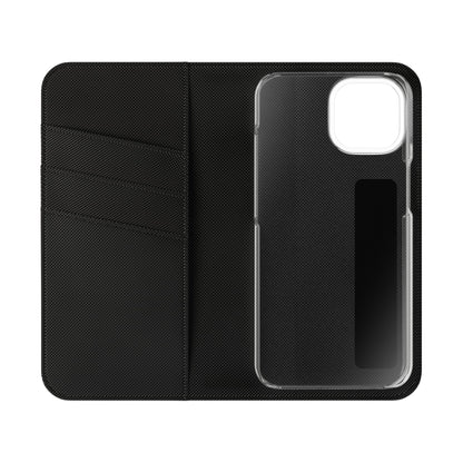 Sunflower & Lemon Flip Phone Case – Floral Wallet Flip Case with Card Slots