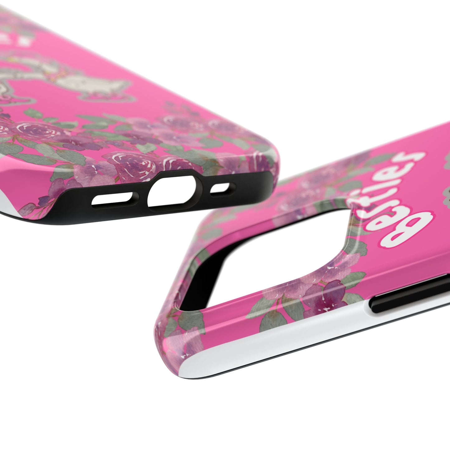 Colorful Floral Besties Phone Case, Tough Mobile Cover for Best Friends, Cute Gift for Friendship Day, Unique Cell Phone Protection