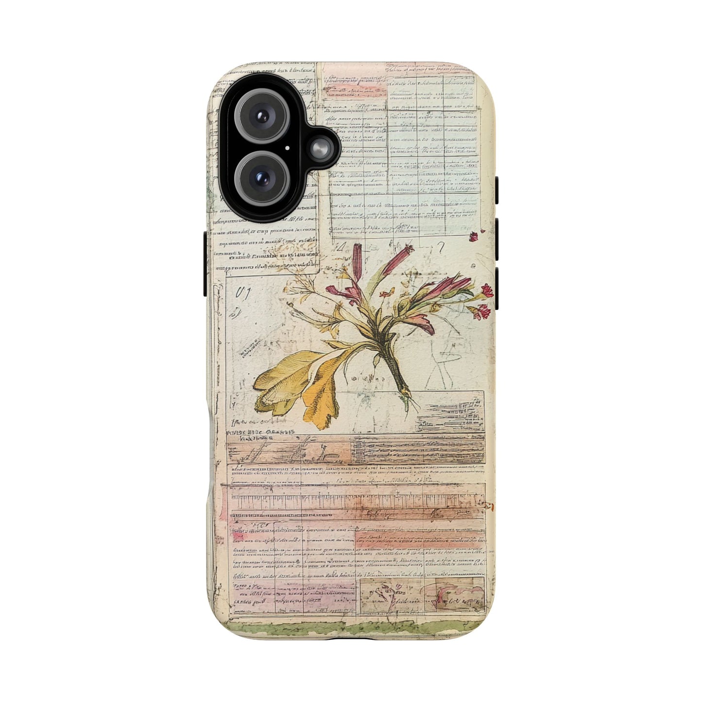 Vintage Botanical Tough Case — Floral Collage Phone Cover