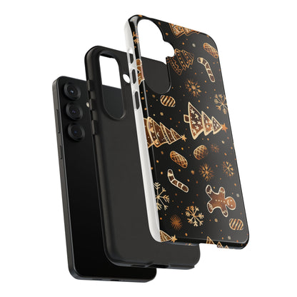 Christmas Cookie Phone Case,Black And Gold ,Case Holidays Case