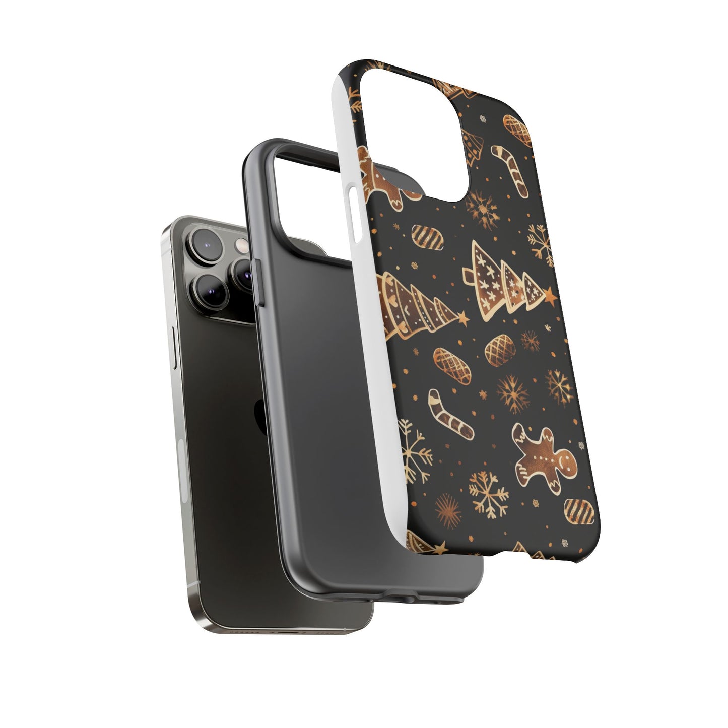Christmas Cookie Phone Case,Black And Gold ,Case Holidays Case
