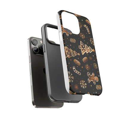 Christmas Cookie Phone Case,Black And Gold ,Case Holidays Case