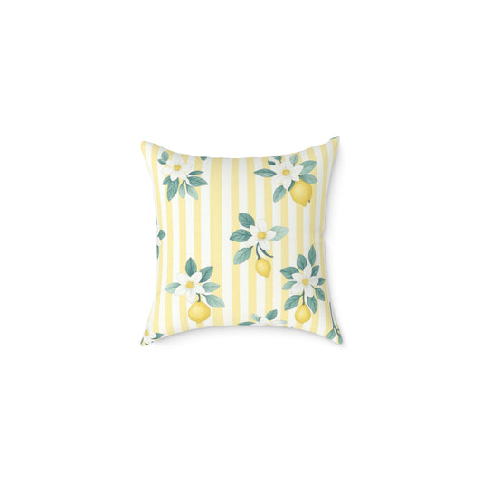 Square Poly Canvas Pillow lemon lovers