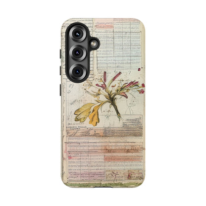Vintage Botanical Tough Case — Floral Collage Phone Cover