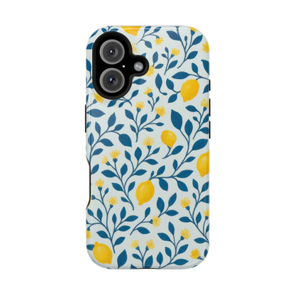 Phone Case — Lemon Branch Magnetic Impact-Resistant Case IPhone Case For Girl,Summer Vibes.