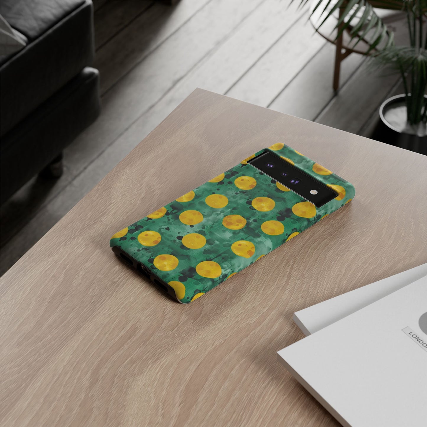 Tough Cases With a Green Color And Yellow ,A Perfect Gift For A Girl