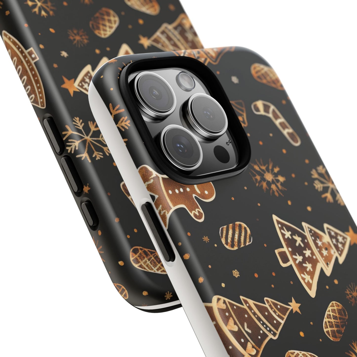 Christmas Cookie Phone Case,Black And Gold ,Case Holidays Case