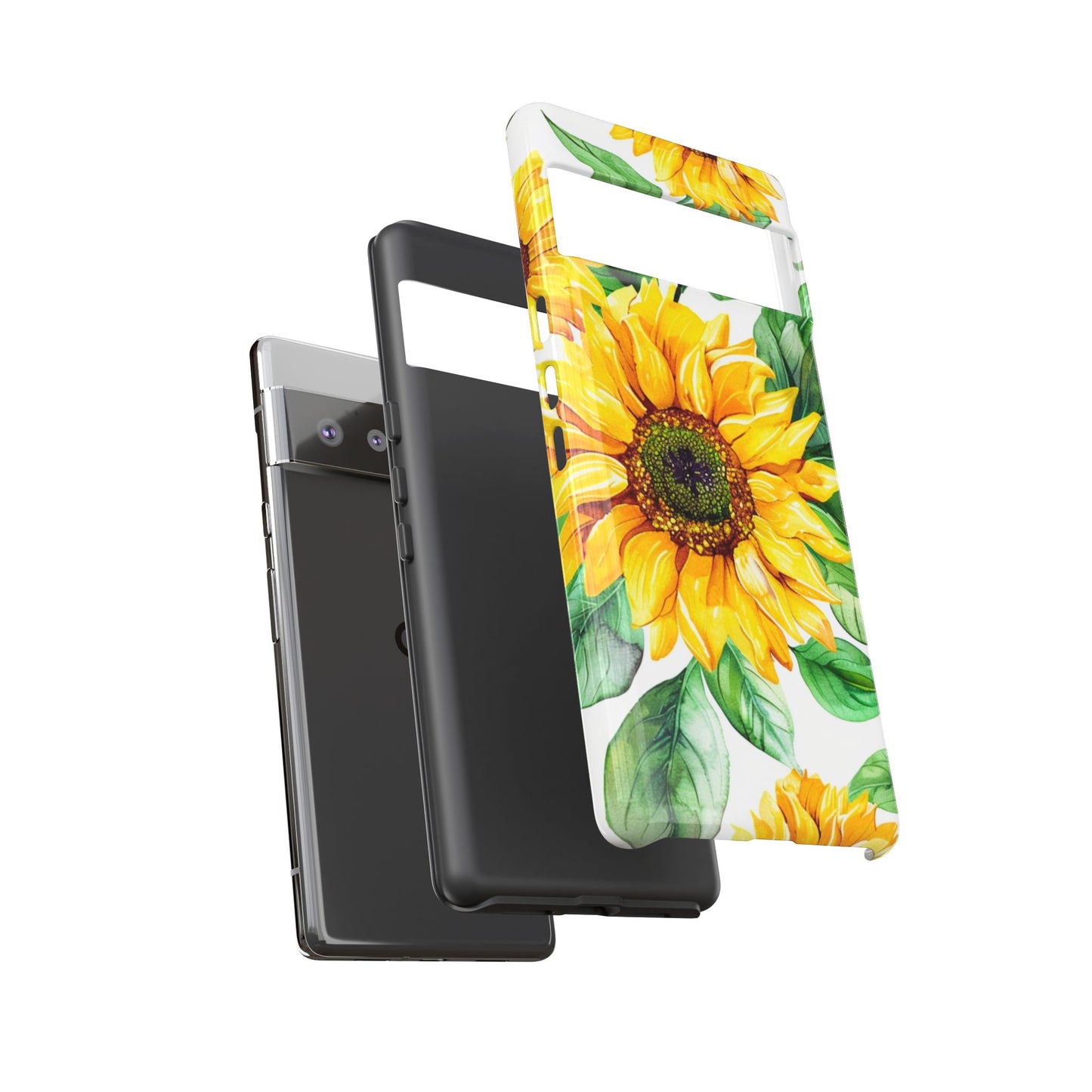 Sunflower Tough Phone Case — Bright Floral Protective Cover