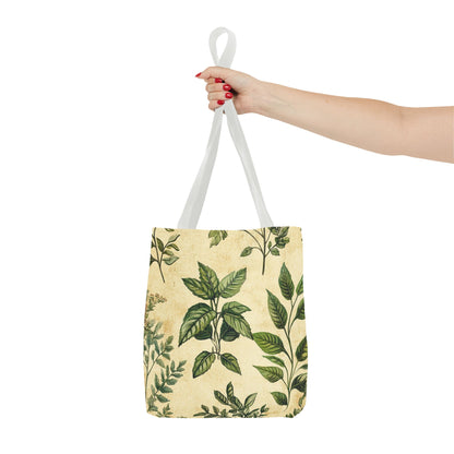 Vintage Floral Tote Bag — Botanical Garden Print AOP