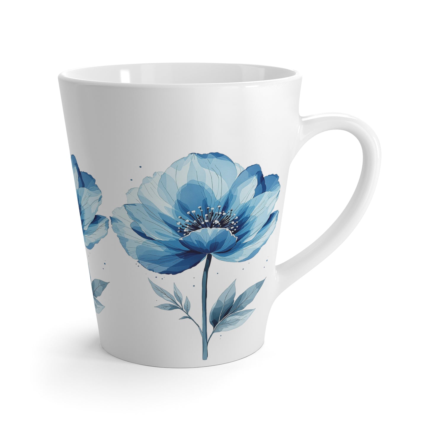Latte Mug For Flowers Lovers.