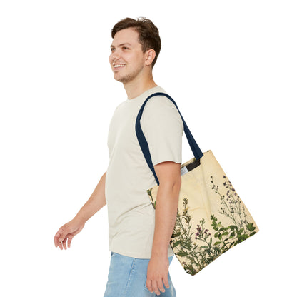 Vintage Floral Tote Bag — Botanical Garden Print AOP