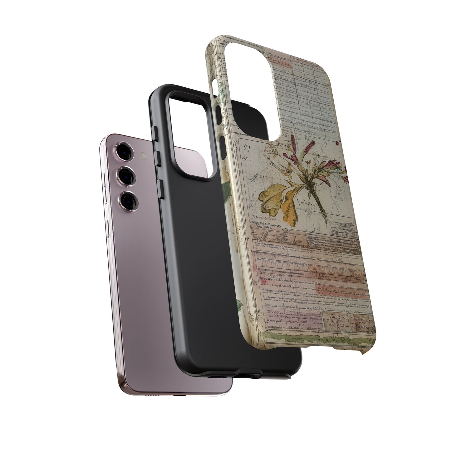 Vintage Botanical Tough Case — Floral Collage Phone Cover