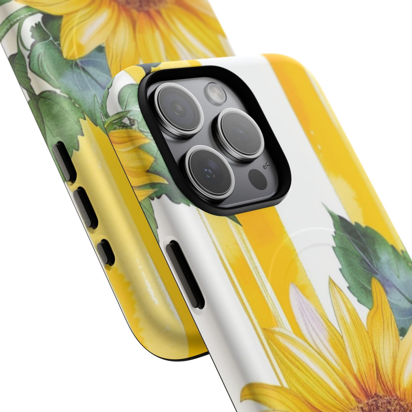 Sunflower Tough Magnetic Phone Case — Bright Floral Protective Cover