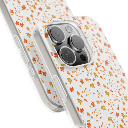 Floral Phone Case | Cute Flexi Case, Customizable Mobile Cover, Holiday Gift for Her, Stylish Tech Accessory, Flower Pattern,Autumn