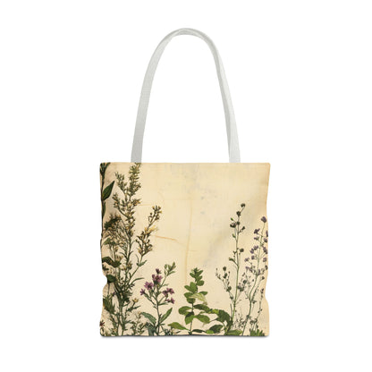 Vintage Floral Tote Bag — Botanical Garden Print AOP