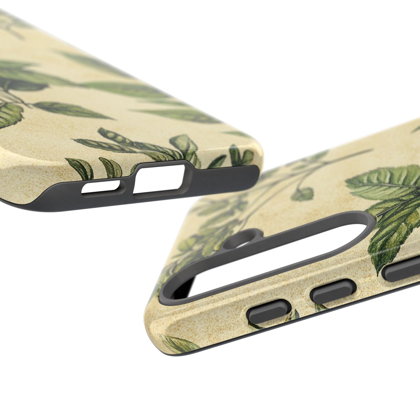 Botanical Leaves Tough Phone Case — Vintage Green Plant Print