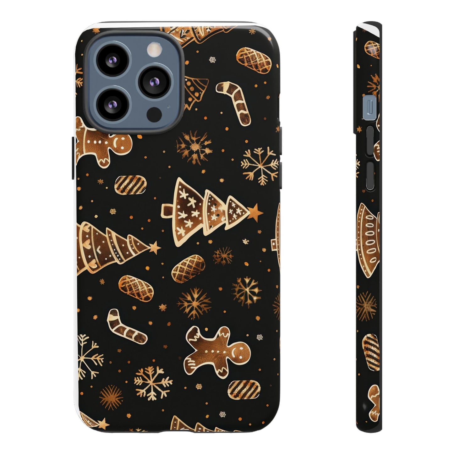 Christmas Cookie Phone Case,Black And Gold ,Case Holidays Case