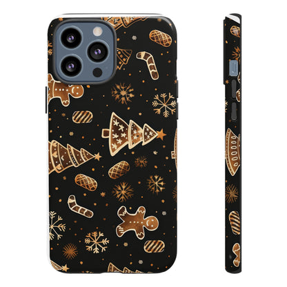 Christmas Cookie Phone Case,Black And Gold ,Case Holidays Case