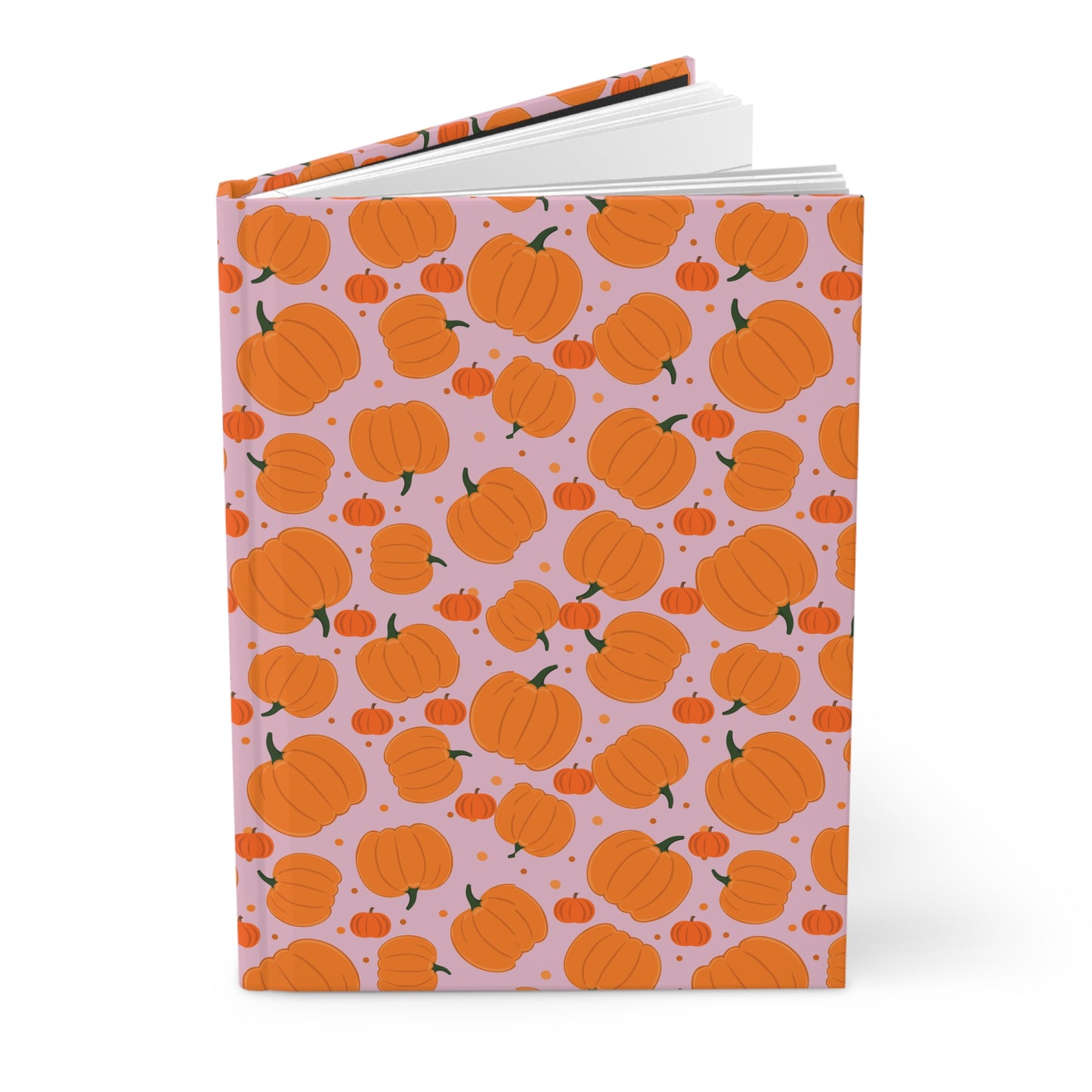 Pumpkin Spice Hardcover Journal, Autumn Notebook, Fall Decor, Seasonal Gift, Cute Journaling, Thanksgiving Stationery