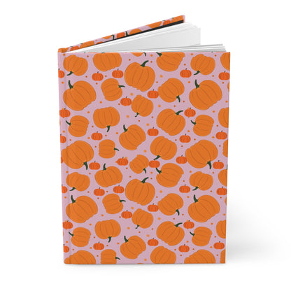 Pumpkin Spice Hardcover Journal, Autumn Notebook, Fall Decor, Seasonal Gift, Cute Journaling, Thanksgiving Stationery