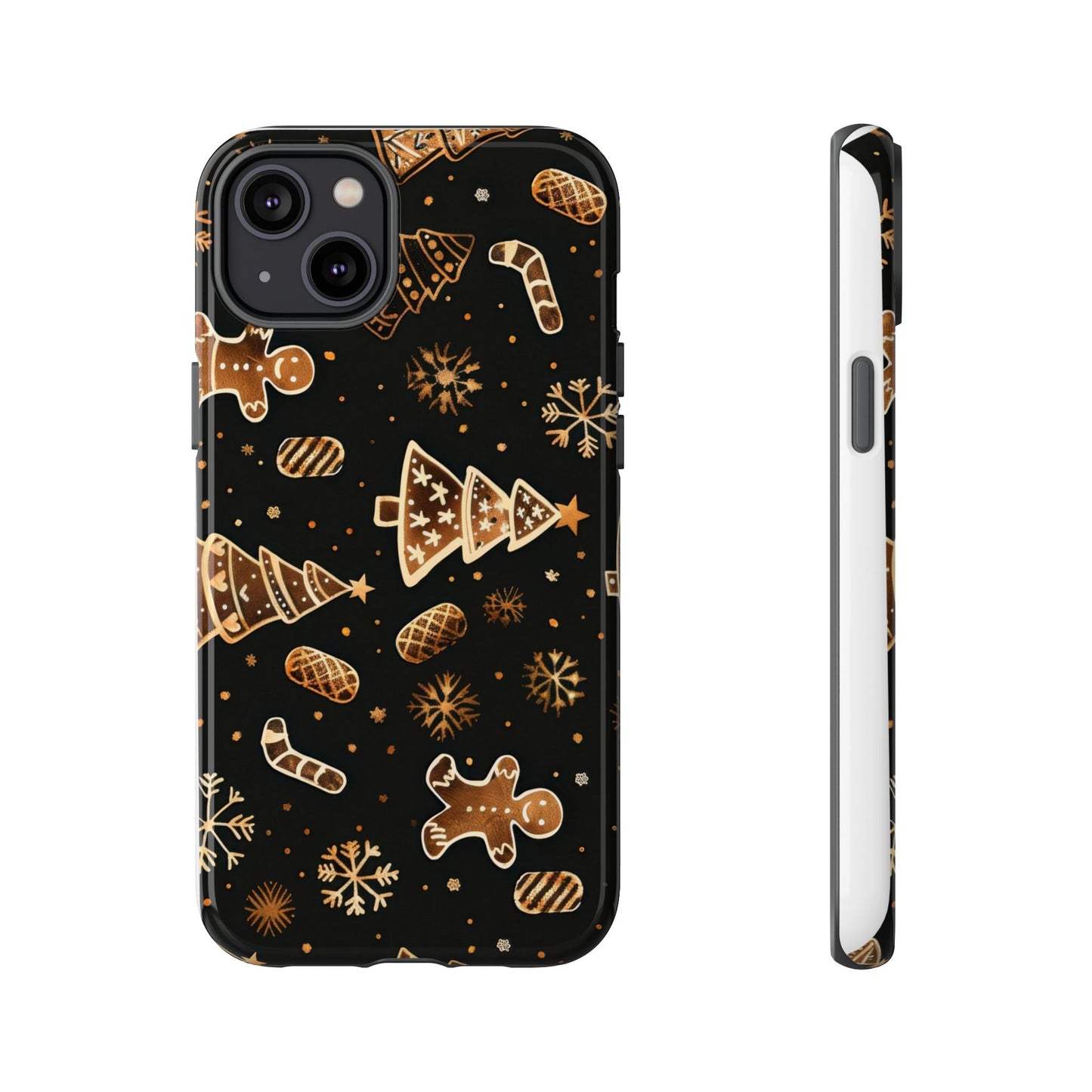 Christmas Cookie Phone Case,Black And Gold ,Case Holidays Case