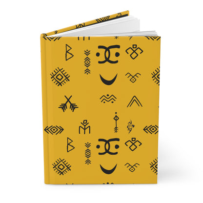 Vibrant Pattern Hardcover Journal, Ethnic Design Notebook for Writers, Artistic Gift for Students, Unique Journal for Creativity