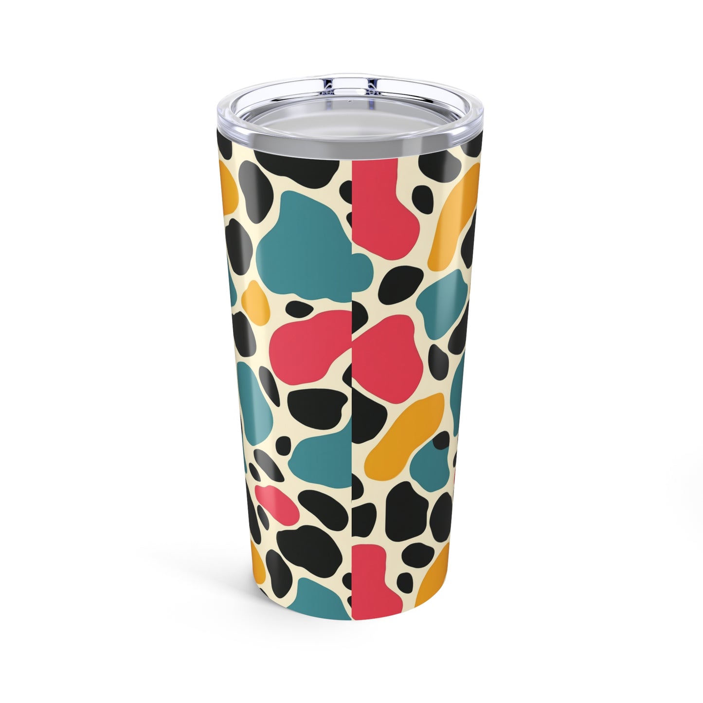20oz Colorful Abstract Leopard Print Tumbler – Insulated Stainless Steel Travel Cup