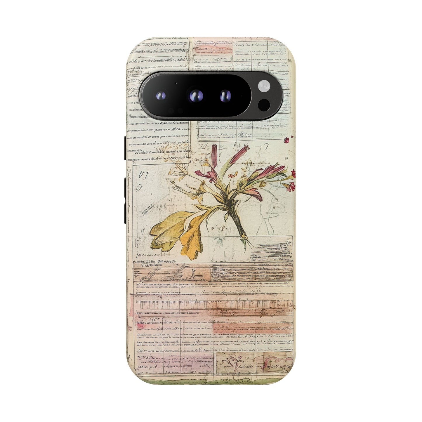Vintage Botanical Tough Case — Floral Collage Phone Cover