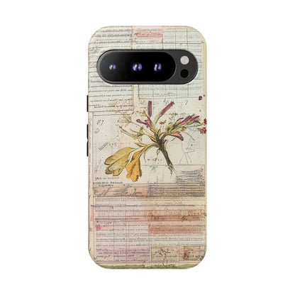 Vintage Botanical Tough Case — Floral Collage Phone Cover