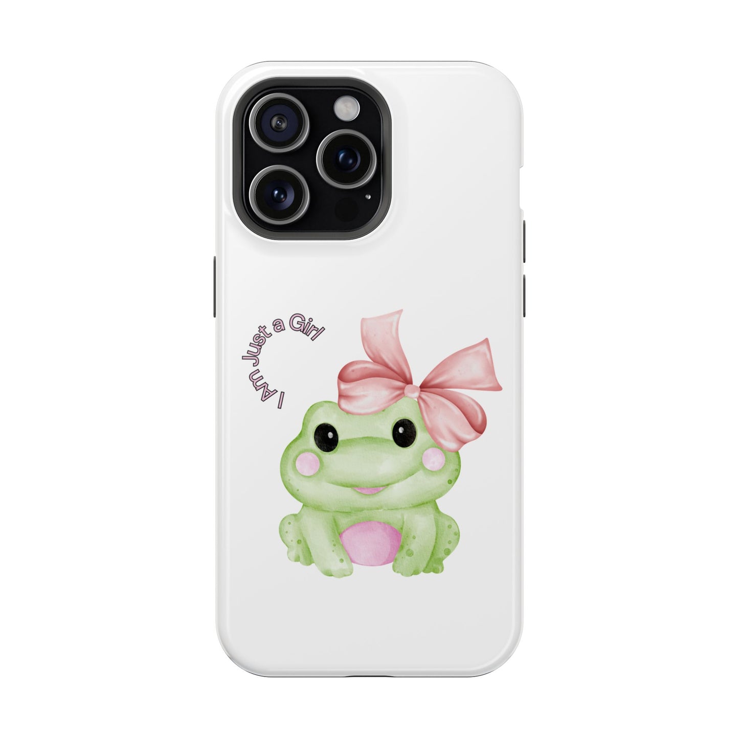 Cute Frog Phone Case, Impact-Resistant Phone Cover, Gift for Her, Fun Girl Accessories, Colorful Tech Protection