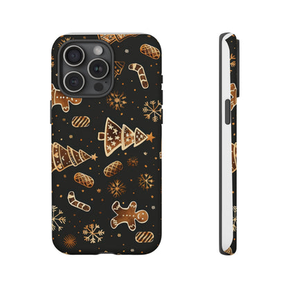 Christmas Cookie Phone Case,Black And Gold ,Case Holidays Case