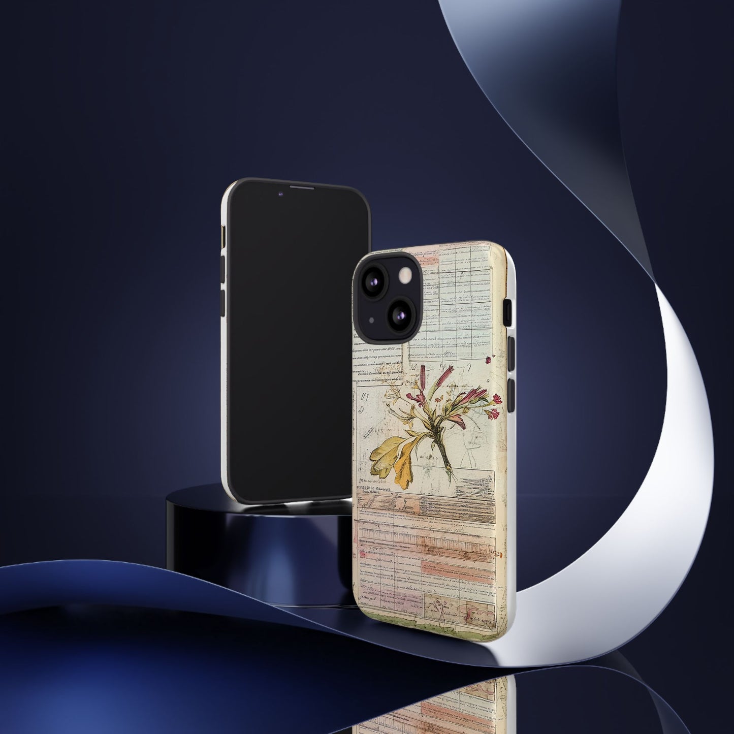 Vintage Botanical Tough Case — Floral Collage Phone Cover