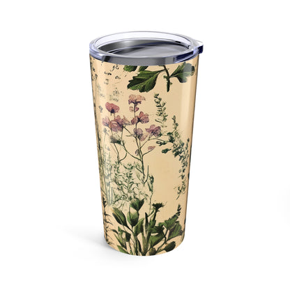 Botanical 20oz Tumbler – Vintage Floral Insulated Travel Cup
