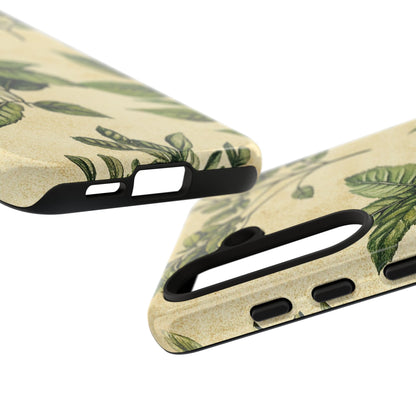 Botanical Leaves Tough Phone Case — Vintage Green Plant Print