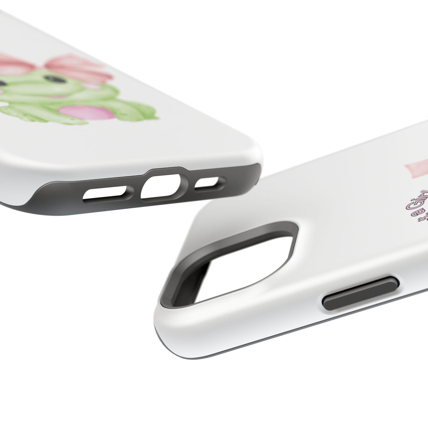 Cute Frog Phone Case, Impact-Resistant Phone Cover, Gift for Her, Fun Girl Accessories, Colorful Tech Protection