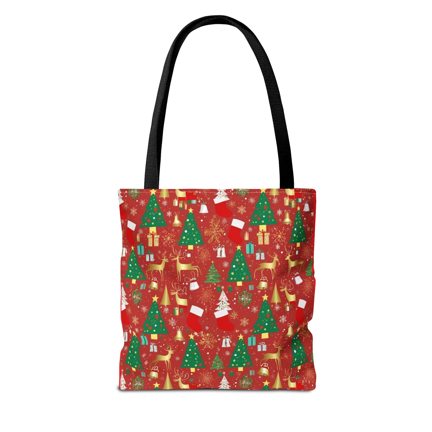 Festive Christmas Tote Bag - Holiday Shopping, Gift Bag, Reusable Tote for Merry Gatherings, Christmas Parties, Santa Lovers