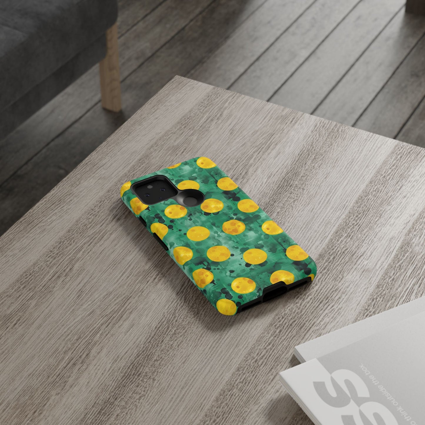 Tough Cases With a Green Color And Yellow ,A Perfect Gift For A Girl