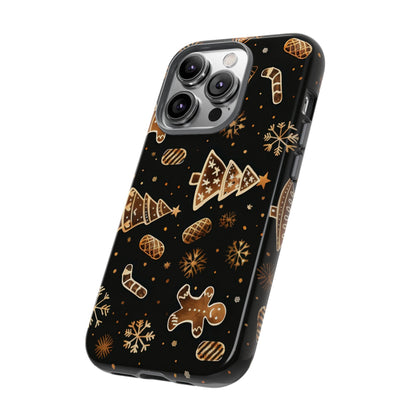 Christmas Cookie Phone Case,Black And Gold ,Case Holidays Case