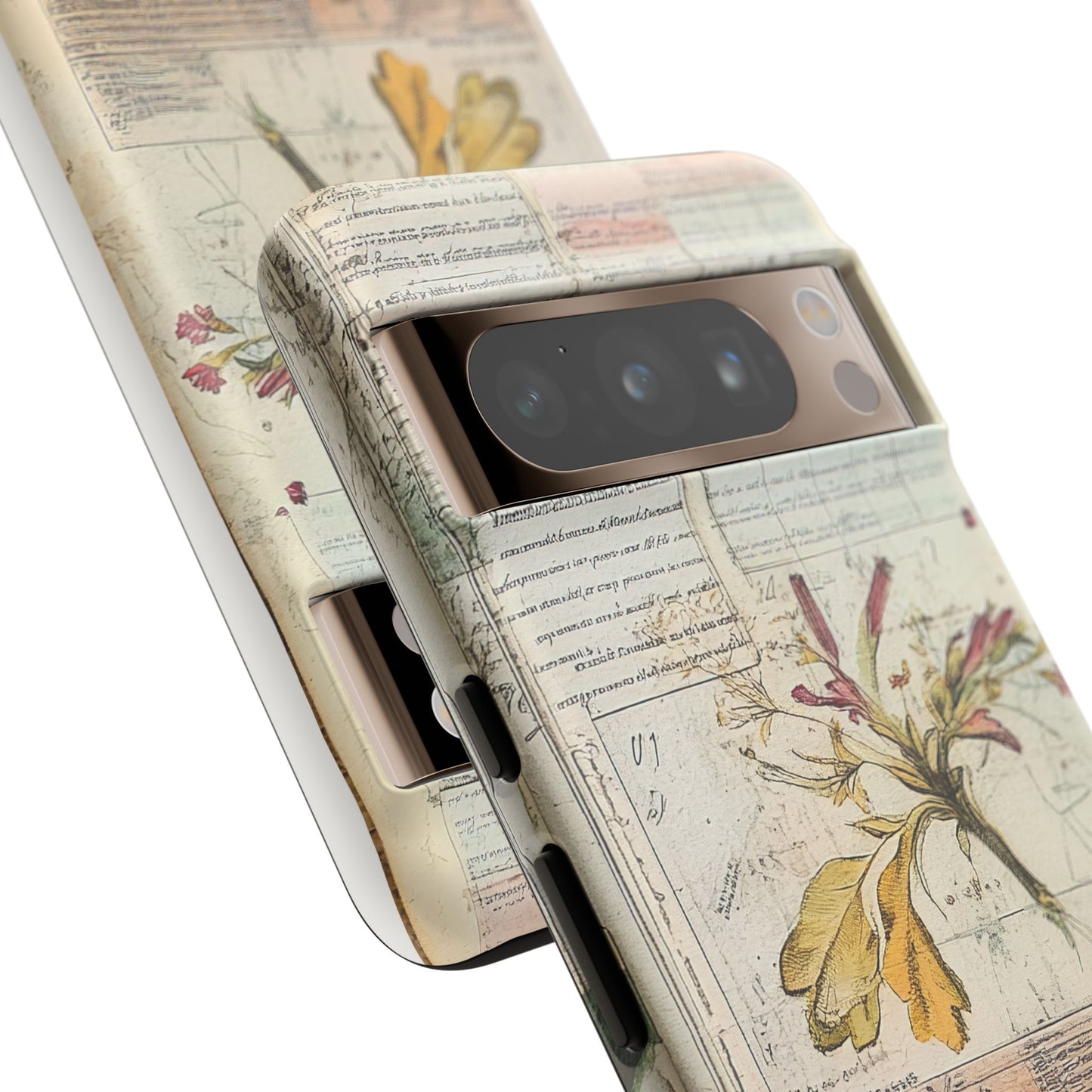 Vintage Botanical Tough Case — Floral Collage Phone Cover