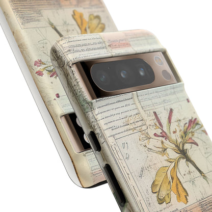 Vintage Botanical Tough Case — Floral Collage Phone Cover