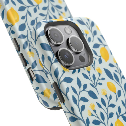 Phone Case — Lemon Branch Magnetic Impact-Resistant Case IPhone Case For Girl,Summer Vibes.