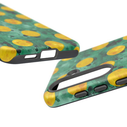 Tough Cases With a Green Color And Yellow ,A Perfect Gift For A Girl