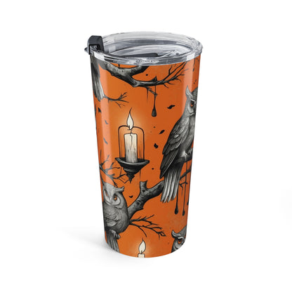 Spooky Owl Tumbler 20oz | Halloween Drinkware, Perfect for Fall, Owl Lovers, Coffee Travel Mug, Gift for Her