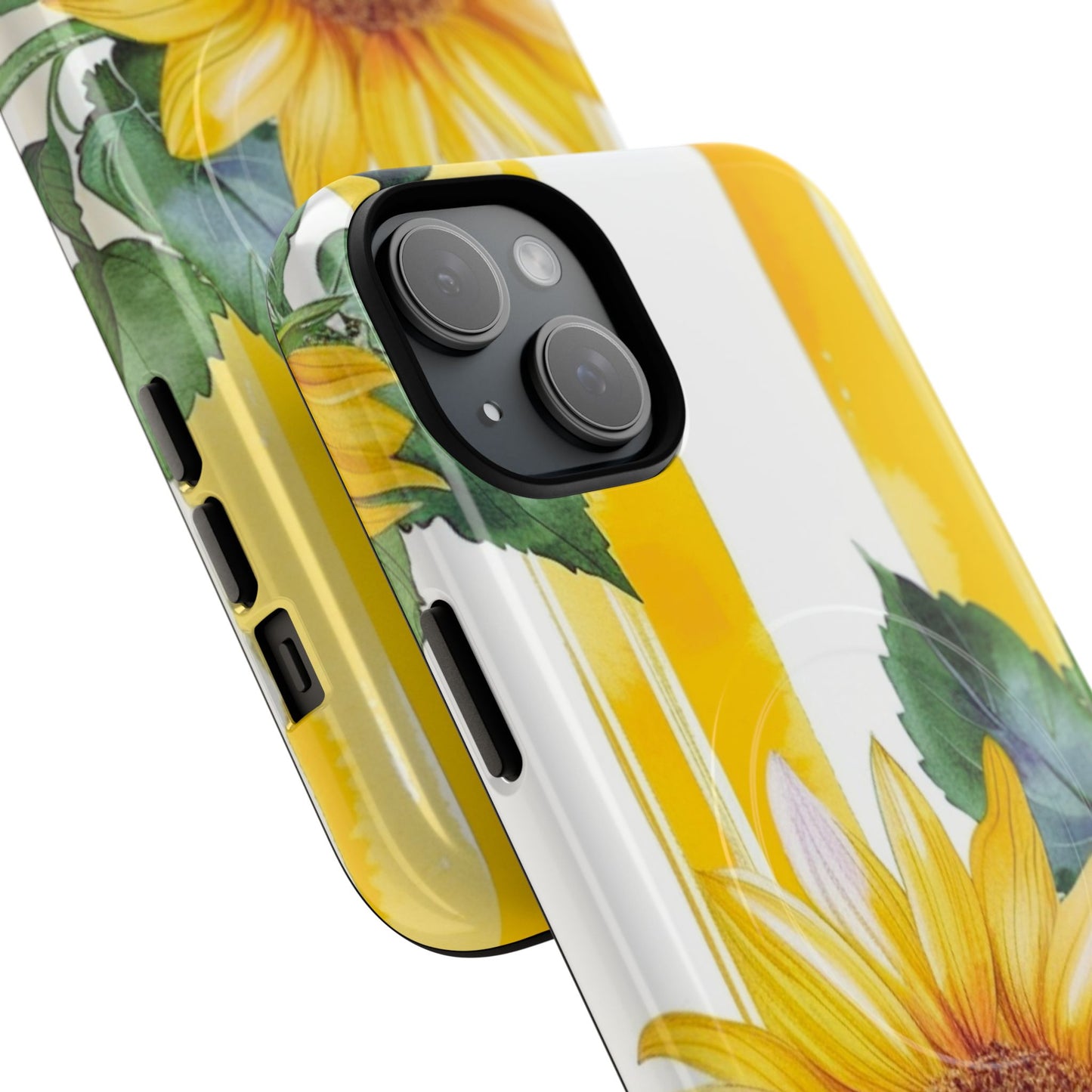 Sunflower Tough Magnetic Phone Case — Bright Floral Protective Cover