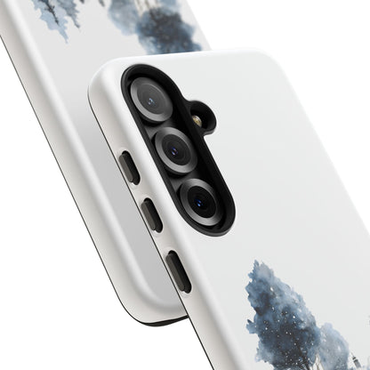 Nature-Inspired Tough Phone Case with Winter Cabin Design