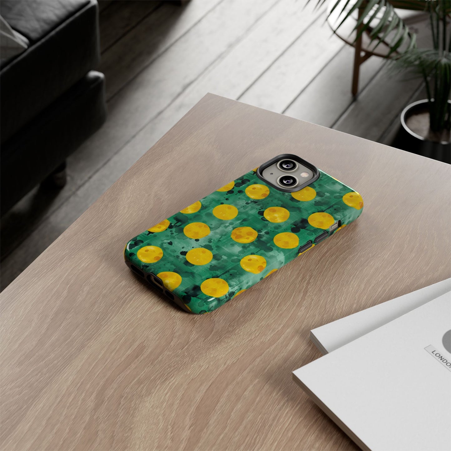 Tough Cases With a Green Color And Yellow ,A Perfect Gift For A Girl